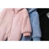 Fleece Romper Baby Long Sleeve Jumpsuit Autumn Baby Boys Girls Rompers Hooded Warm Cloth