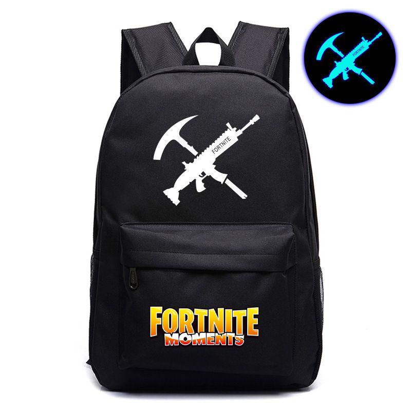 Битва за сумку Fortnite Royale Рюкзак Ночь Крепости Школьный Светящийся в темноте В