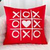 Velvet Couple Pillow Covers with Gold Thread Embroidery Valentine's Day Gift Soft Cushion Case for Couch Decorative Throw Pillow Cases 45x45cm