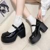 Fashion New Fashion Platform Pumps for Women Super High Heels Buckle Strap Mary Jane Shoes Woman 2025 New Thick Heel Party Shoes Ladies