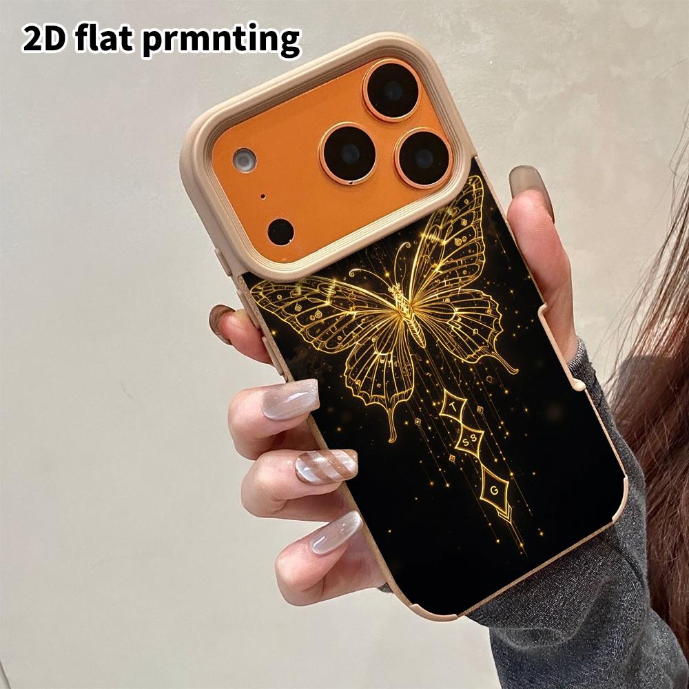 Phone Case: 2D flat lambskin suitable for iPhone 18 17 16 15 14 13 Pro cases, magical butterfly, Christmas and Halloween gifts