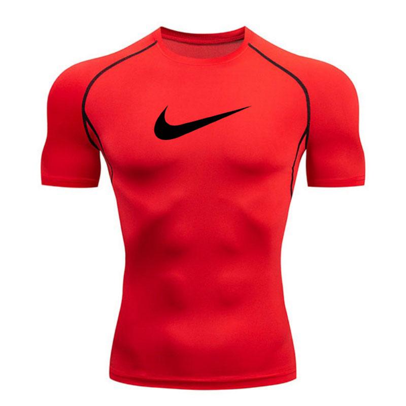 Men's Quick Dry Compression Athletic T-shirt, Breathable Sli