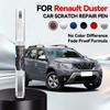 Ремонтный маркер для краски автомобиля для Renault Duster 2010-2025, аксессуары для ремонта царапин на краске, оранжевый ENJ, синий, красный C70, серебристый, белый QND