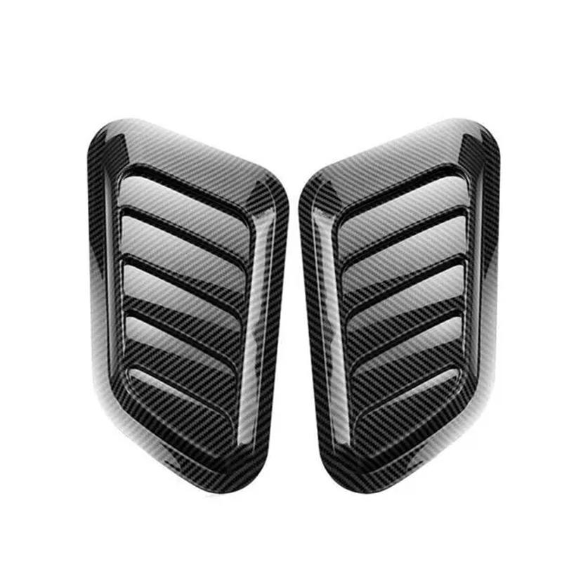 Универсальный автомобильный воздухозаборник из углеродного волокна, декоративный капот, ковш, крышка вентиляционного отверстия, наклейки, украшение, стиль
