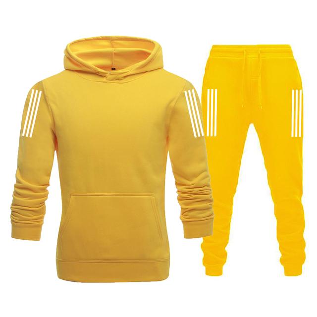 Мужской спортивный костюм, толстовка с капюшоном + спортивные штаны, комплект из 2 предметов, спортивный костюм, повседневный спортивный костюм для бега, 2 предмета, мужская флисовая уличная одежда