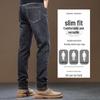 ROMON Мужские джинсы слим стрейт в стиле business casual