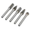 5Pcs Set Rotary Burrs Set 6x10mm Tungsten Carbide Bits for Polishing Grinding Engraving DrillingACDFG
