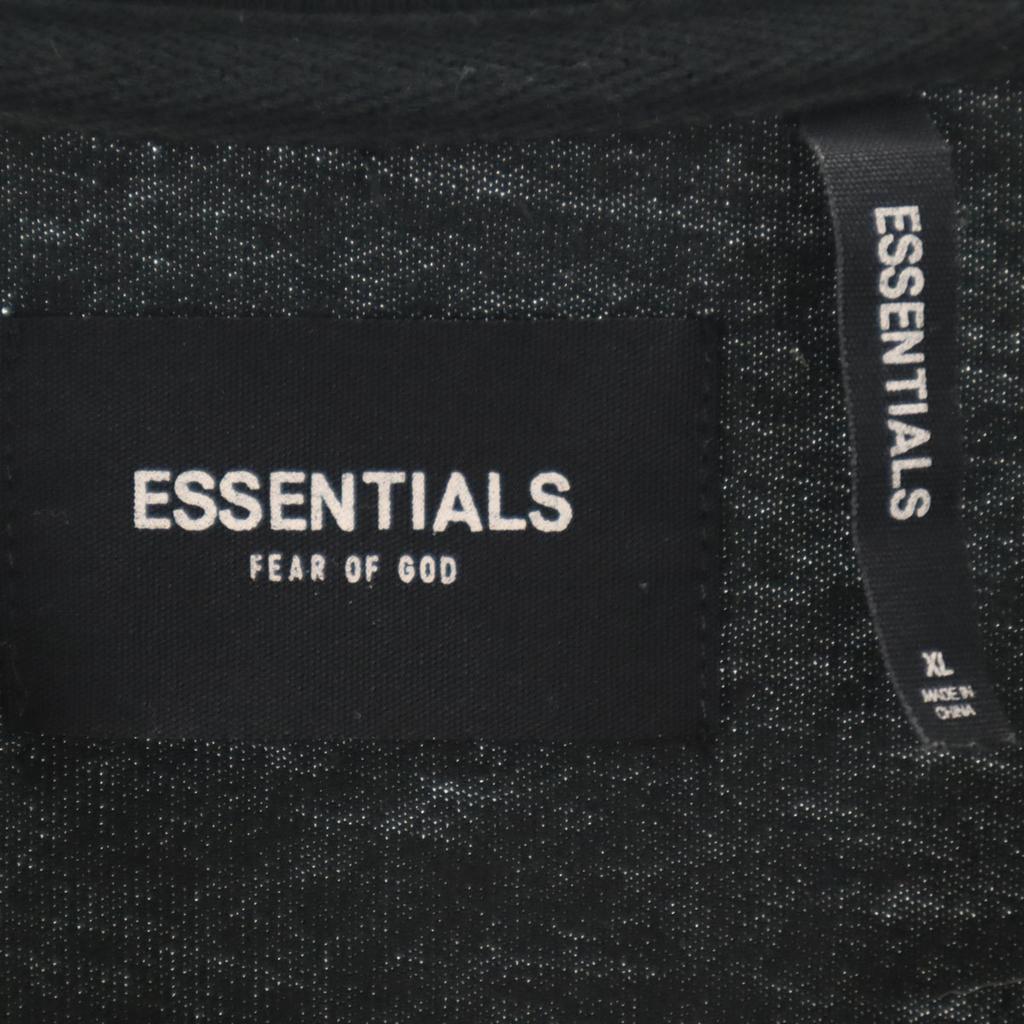 ESSENTIALS Back logo Short sleeve T-shirt XL black Men's Used