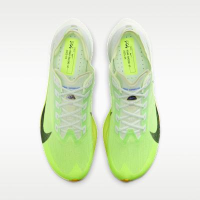 Nike ZoomX Vaporfly Next% 4 Едва Зеленый Вольт Сапфировый