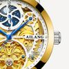 AILANG Watch Men's Automatic Mechanical Watch Fashion Trendy Waterproof Night Hollow Flywheel Watch