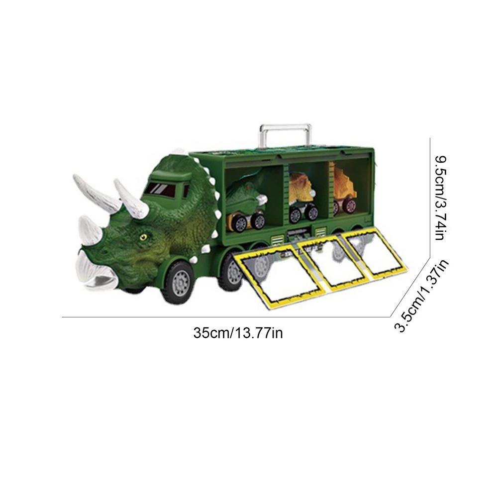Музыкальное освещение, динозавр, автомобильный транспорт, грузовик, динозавр, автомобиль, контейнер для хранения, модель, детские игрушки для мальчиков, подарок на день рождения