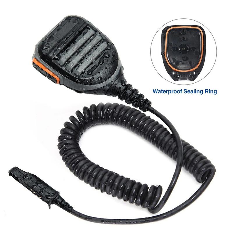Для рации Динамик Микрофон для Baofeng UV XR UV9R Pro UV9RERA Радиостанций с Усиленным Кабелем и Вращающимся Зажимом