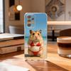 Cute Animal fluffy Hamsters  Phone Case Transparent Silicone Soft For Samsung S25,S24,S21,S22,S23,S30,Ultra,S20,Plus,Fe