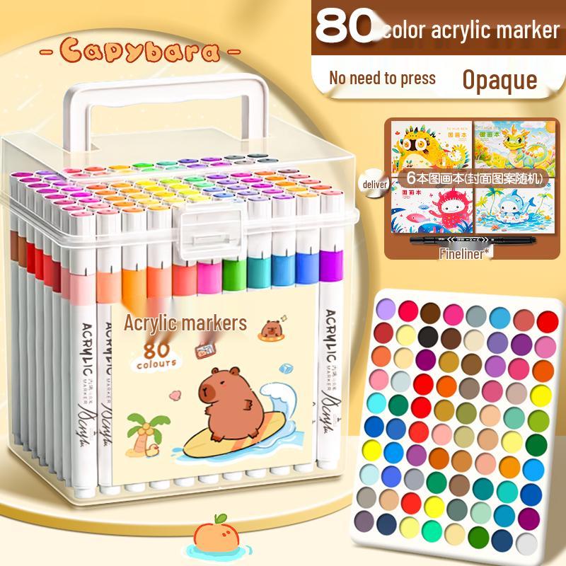 Акриловые маркеры и смываемые мелки для детей - Художественные принадлежности для начальной школы и детского сада