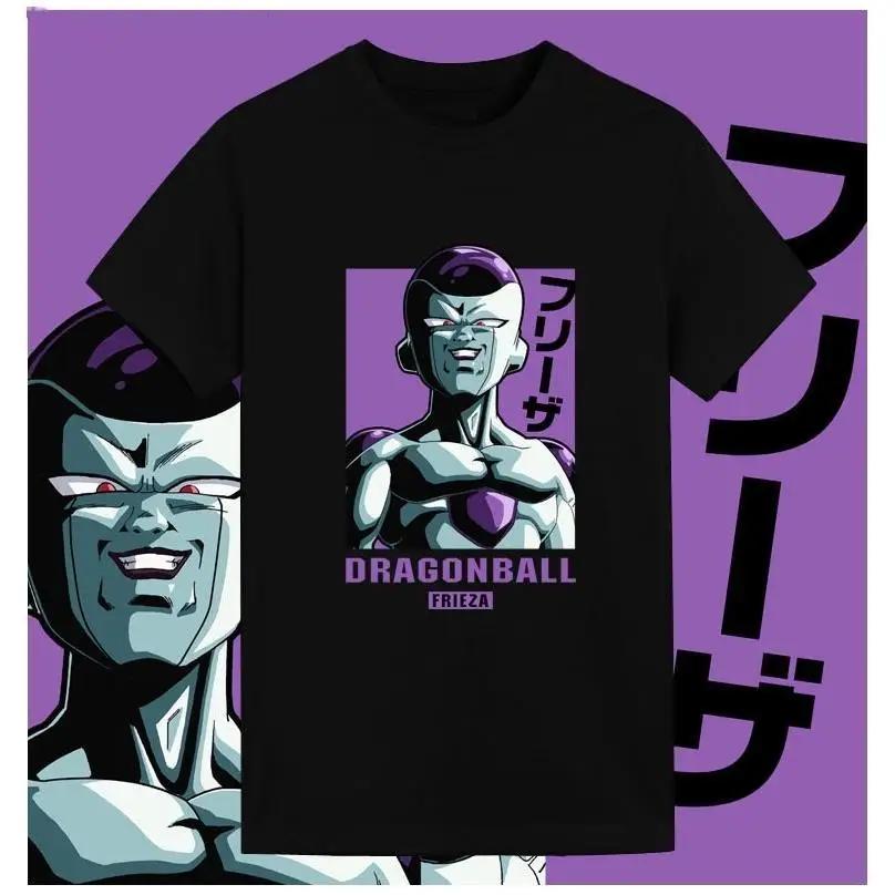 Dragon Ball 2025 Новая Горячая Y2K Футболка из Чистого Хлопка Мужская Большого Размера Случайный Подарок Значки Dragon Ball