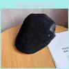 Simple Retro Solid Color Suede Neutral Casual Beret For Casual Winter Fashion