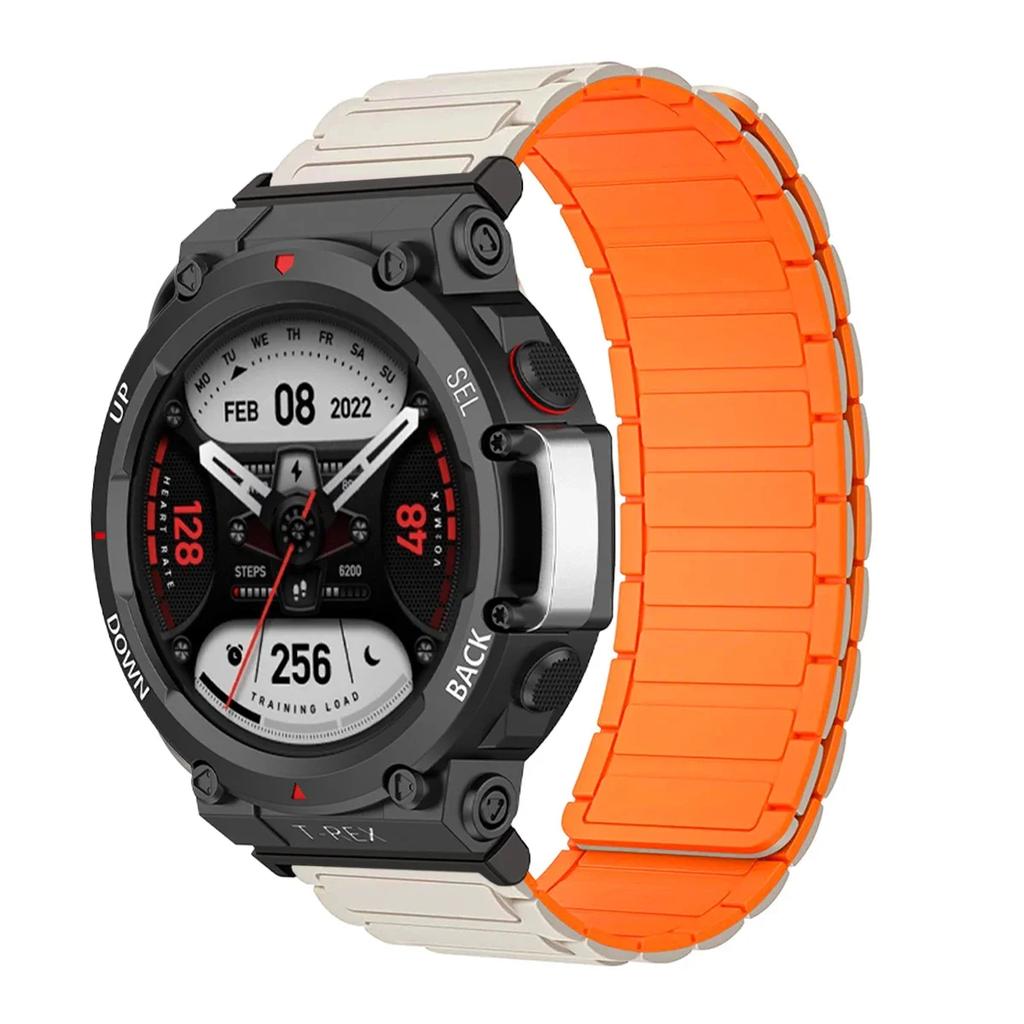 Спортивный силиконовый ремешок для Huami Amazfit T-Rex 3 Магнитный браслет-петля Наручный ремешок для Amazfit T-Rex 2 1 Смарт-часы Correa Ремешок