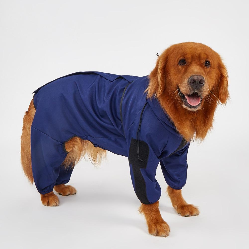 Reflective Pet Jacket Waterproof Dog Jumpsuit Dog Clothes Large Dog Raincoat Medium Large Dog