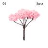 Artificial Scenery Trees Railroad Decoration Miniature Flower Tree Building Landscape Accessories