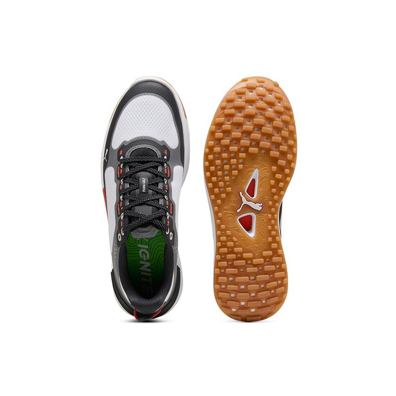 Puma Ignite Elevate X Удобные Гольф Кроссовки с Низким Верхом Мужские Кроссовки Белые Черные 312557-01