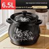 Керамическая глиняная кастрюля для супа и рагу объемом 6,5 л
