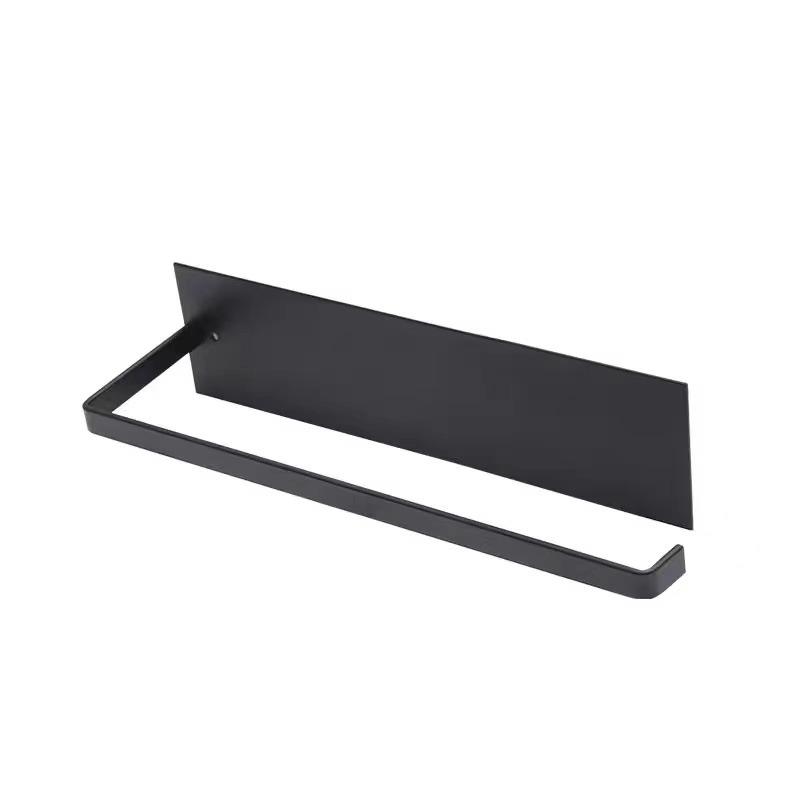 Xiaomi Kitchen Paper Towel Holder No Punch Self Adhesive Storage Rack L Shaped Cabinet Rack Plastic Wrap Rag Storage Rack for Bathroom450000