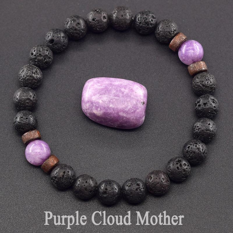 Браслет из натурального желтого тигрового глаза для мужчин и женщин, черный браслет из вулканической лавы, тибетский Будда, эластичная веревка, парный браслет из камня