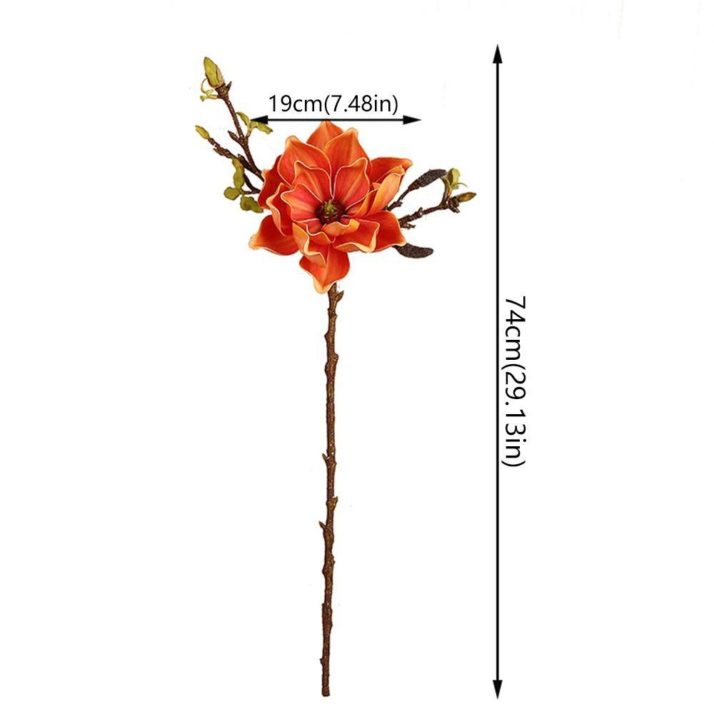 Искусственная ветка магнолии, Искусственные цветы орхидеи с эффектом реального прикосновения, Декор для сада на открытом воздухе