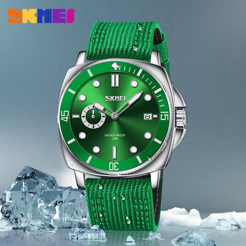 Moment Beauty Модные повседневные мужские часы с нейлоновым ремешком и светящимся календарем на стрелке Кварцевые часы One Piece