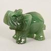 Fashion Ornaments Aventurine Green Jade Stone Hand Carved Natural Craving Elephant Statue Decor Car Decoration Supplies Easy Accessibility