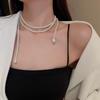 2025 Women's Multi-Layer Pearl Clavicle Necklace - Luxurious, Trendy Pendant
