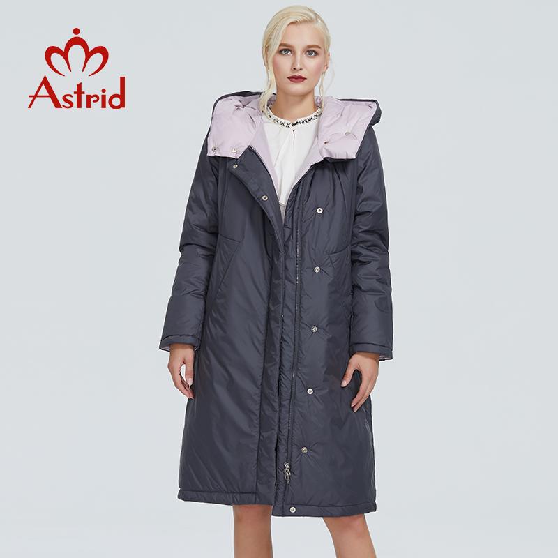 Astrid Тёплое ветрозащитное пальто с капюшоном больших размеров