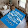 Lions Football Team Spirit Customizable Name Area Rug Perfect for Game Room Hallway Dormitory Playrooms Antislip Carpet Anime Office Decor
