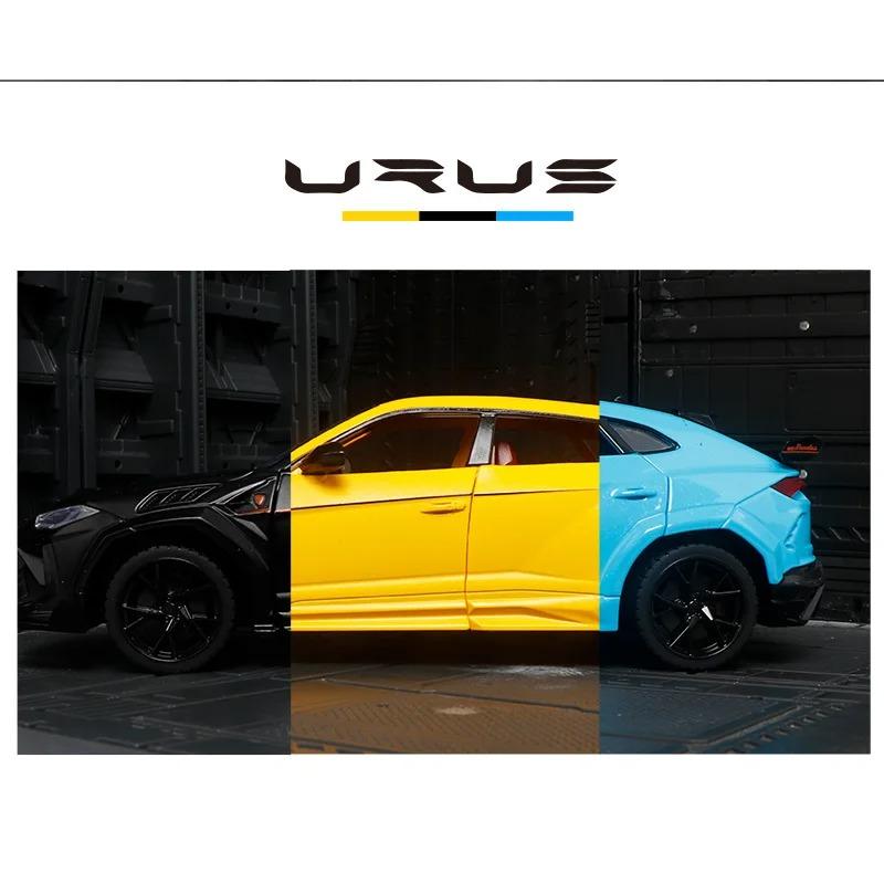 1/24 Lamborghini URUS Bison Mansory SUV литая игрушечная модель автомобиля со звуком и светом детские игрушки коллекционные предметы подарок на день рождения