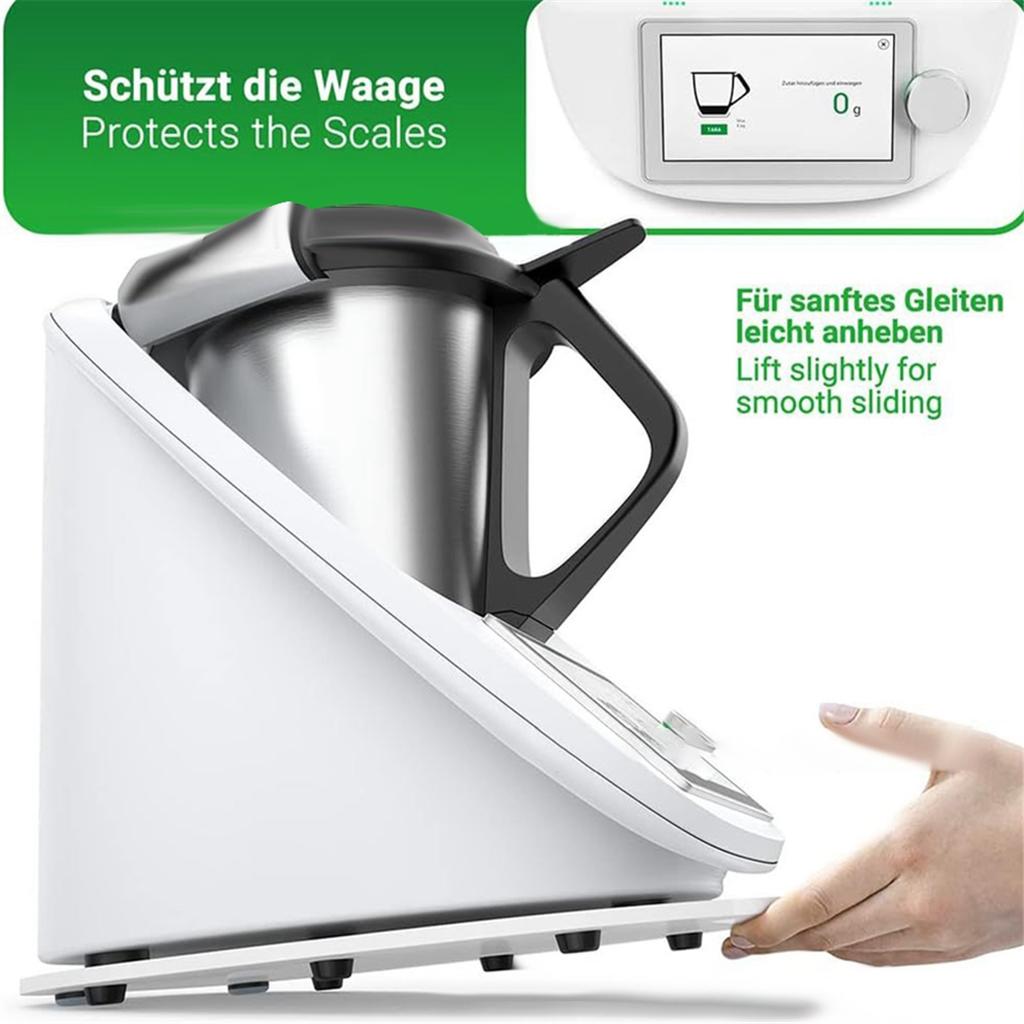 Gliding Board Non Slip Mat Suitable for Thermomix TM5 TM6 Blender Gliders Effortless Moving Rolling Board Pad White