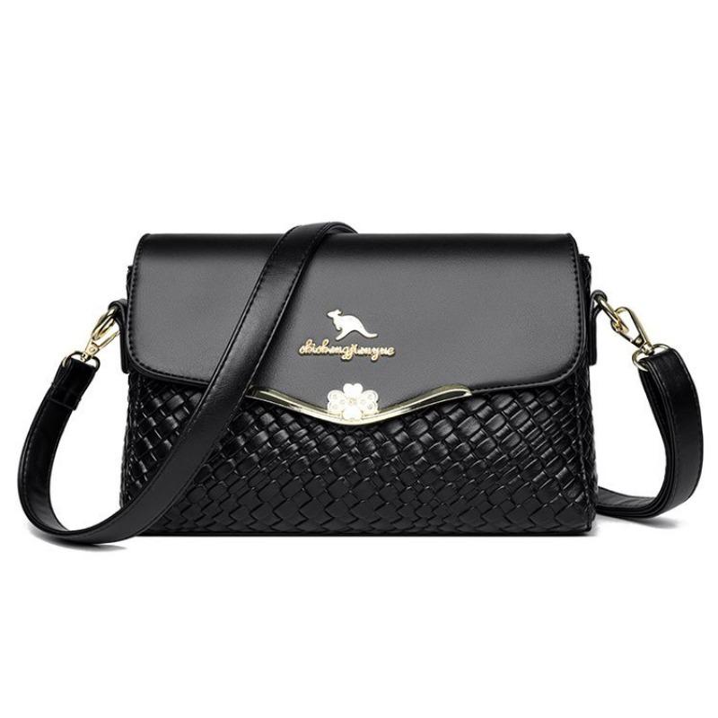 2024 Новая тканая сумка для мамы, женская сумка на одно плечо, женская универсальная модная маленькая сумка с диагональной перекладиной, цельная сумка для доставки