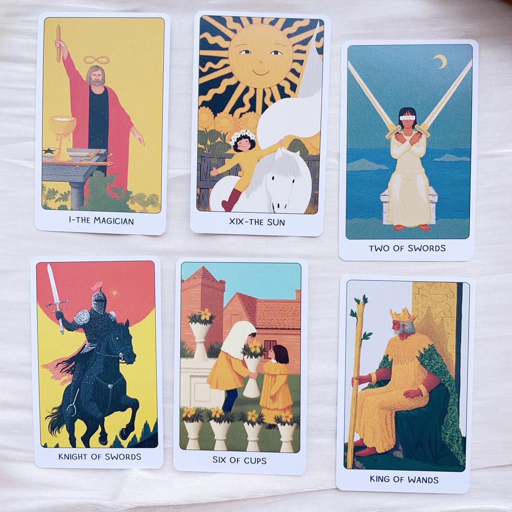Innocence of Journey Tarot Deck 78 Cards Rider Waite Pocket Portable Divination Oracle Game for Beginners English Version Gift