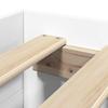 Bed Frame White 75 x 190 cm Particleboard