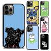 Cute Pet Dog Miniature Schnauzer Phone Case For iPhone 5 6 7 8 Plus X XR XS SE2020 Apple 11 12 13 Mini Pro Max Galaxy S20 S21