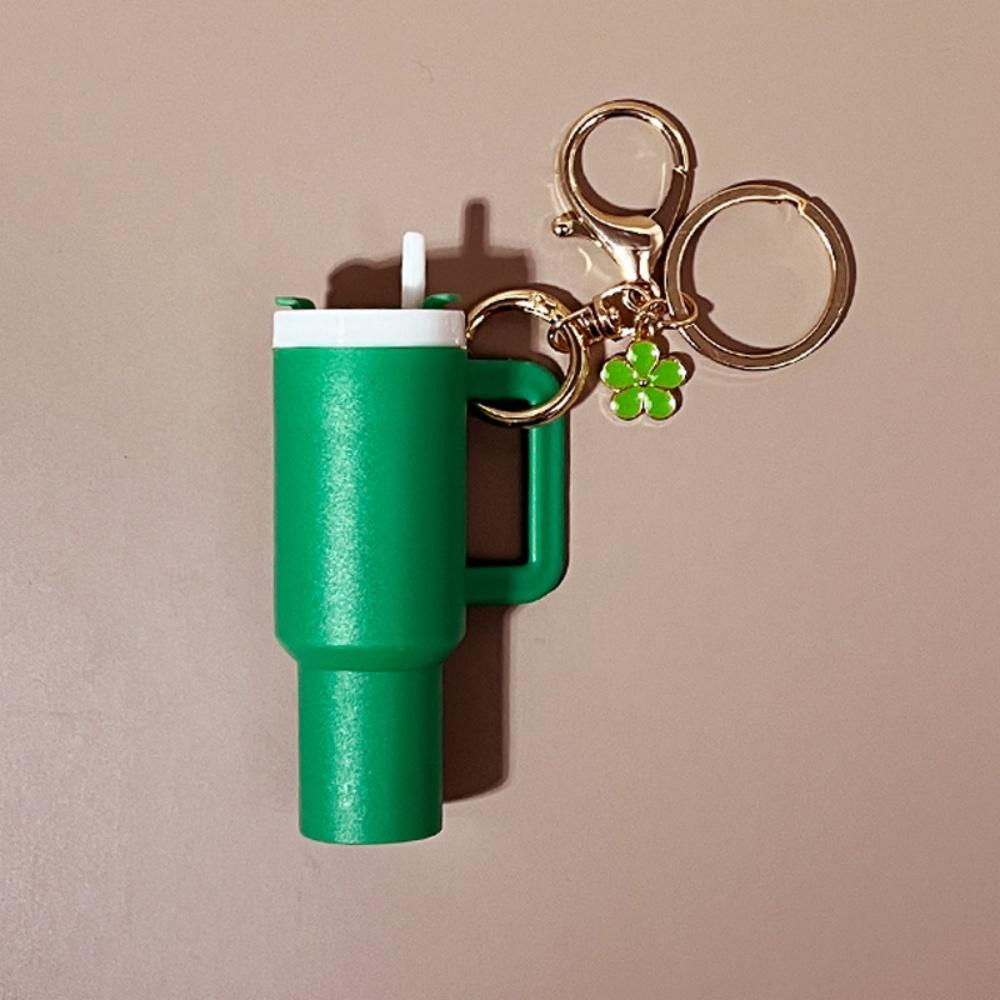 Mini Cup Keychains for Stanley Cup Accessories Cute Tumbler Lip Balm Storage Box Women Purse Backpack Decor Holder Ornaments