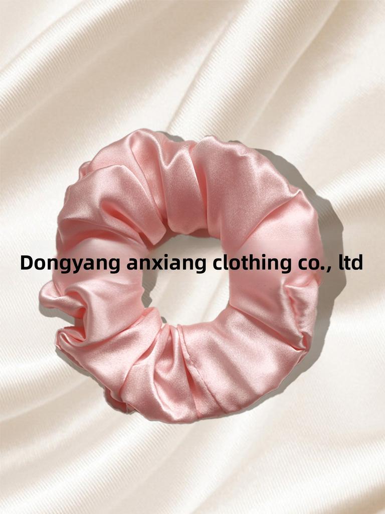 Резинка для волос из 19 момме чистого шелка, ручной работы, шелковая повязка для волос из шелка тутового дерева для женщин (4 см 6 см)