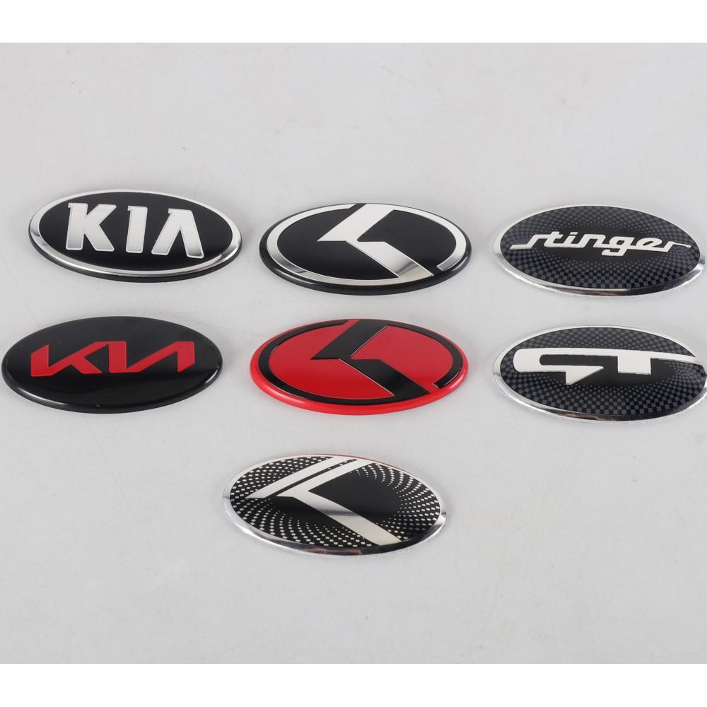 MFKN6 61MM 3D Aluminum Emblem Car Steering Wheel Badge Sticker For New KIA GT K STINGER Sportage Niro Rio Ceed Cerato Soul Sorento KX5