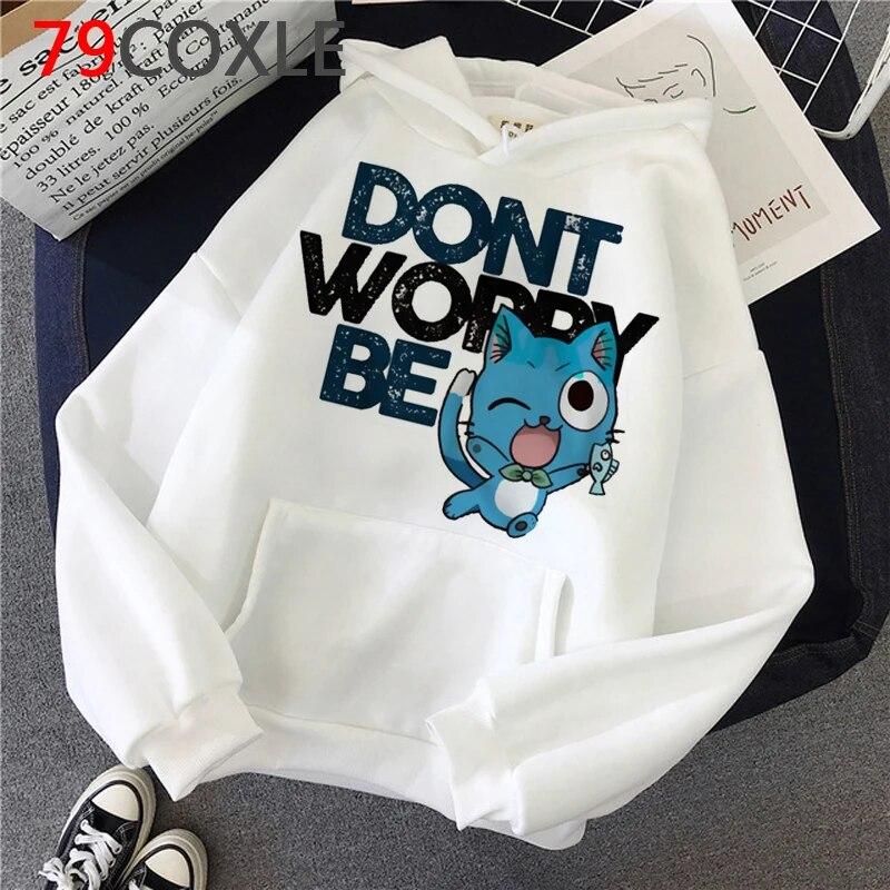 Популярные толстовки с капюшоном из японского аниме «Fairy Tail», женская зимняя одежда в стиле Харадзюку, уличная одежда унисекс с мультяшной графикой, толстовки унисекс, женские унисекс