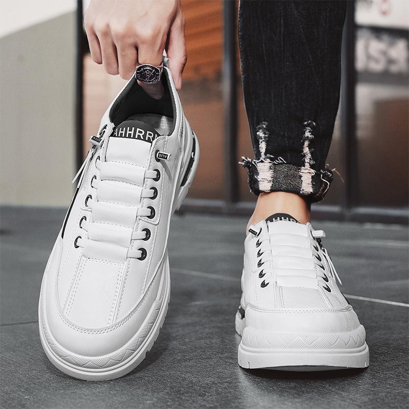 Мужская обувь весна и осень, новые низкие рабочие туфли для спорта на открытом воздухе, мужские повседневные туфли белого цвета, рабочая износостойкая обувь