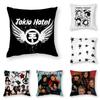 Наволочка для подушки с 3D-принтом рок-группы Tokios Hotels, 40*40 см, из полиэстера, для дома, дивана, украшения, праздничный подарок.