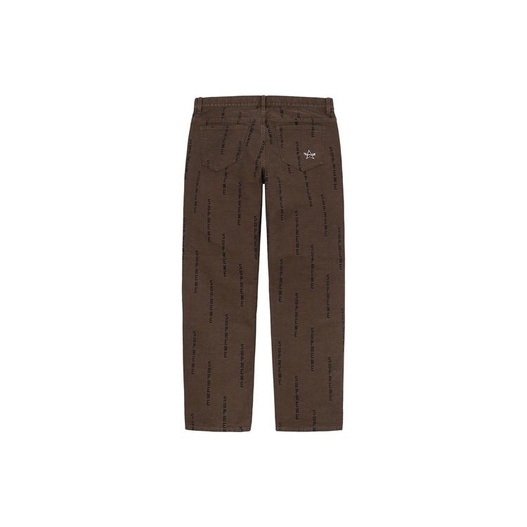 Supreme Logo Stripe Jacquard Regular Jean Unisex SUP-FW20-337