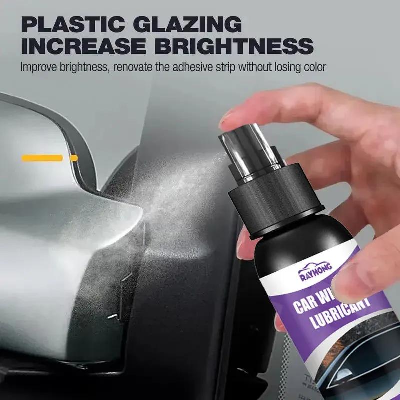 Windows Silicone Lubricant Silicone Rubber Strip Lubricating Spray 100ml Portable Car Rubber Softening Lubricant For Protecting