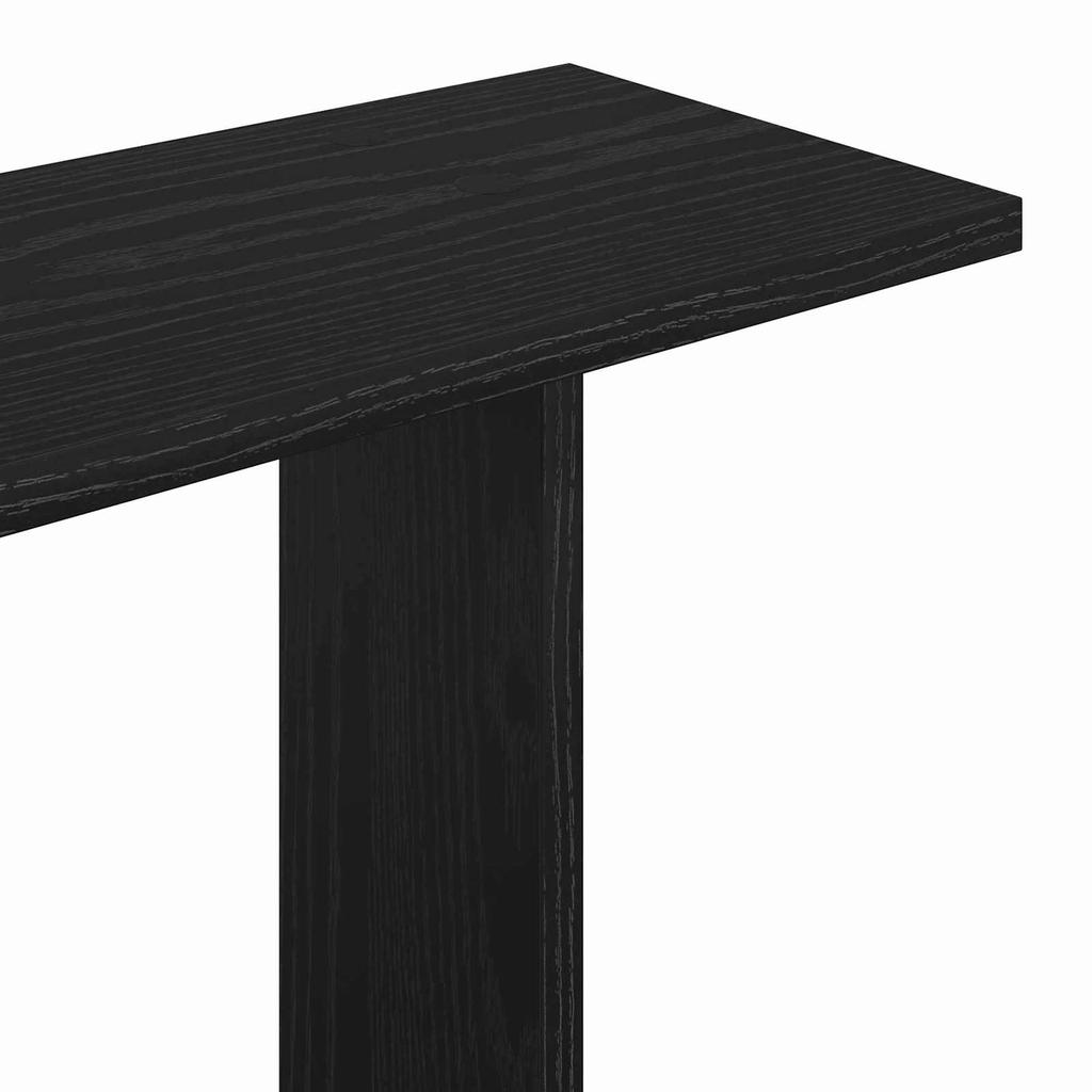 Wall Shelf Wall Mount Black 80 x 20 x 75 cm Engineered Wood