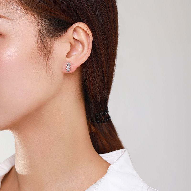 Tancise 925 Sterling Silver Zircon Earrings Drop Earrings For Women Wedding Party Gifts