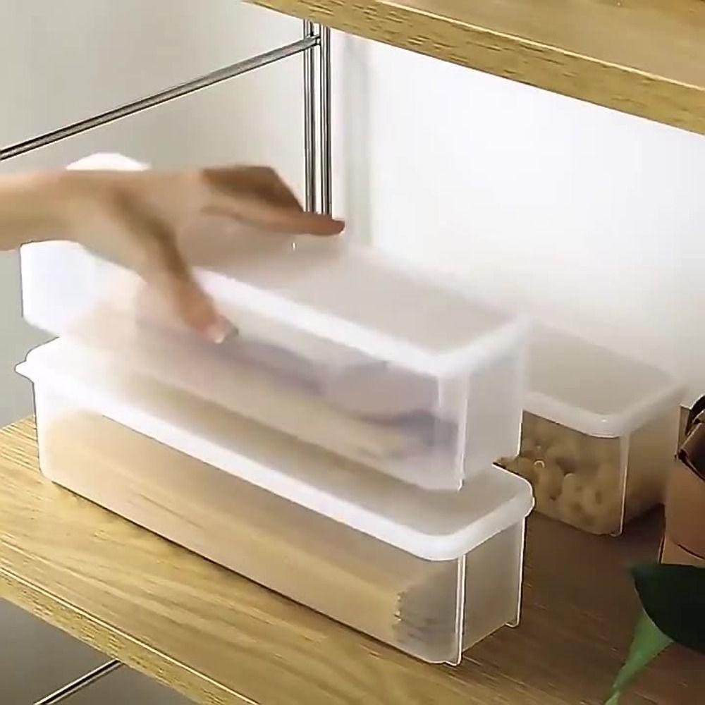 4colors Noodle Spaghetti Container Portable Spaghetti Box Food Container Kitchen Accessories